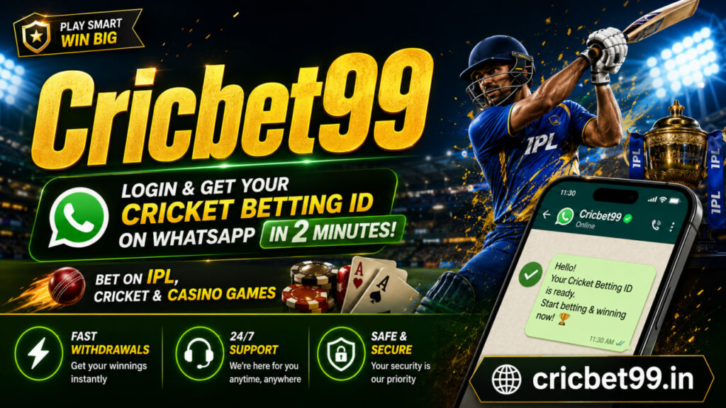 Cricbet99 official Login Guide for Betting ID, Cricket Match Markets, IPL Odds, Casino Games and Easy Withdrawals Online cricbet99