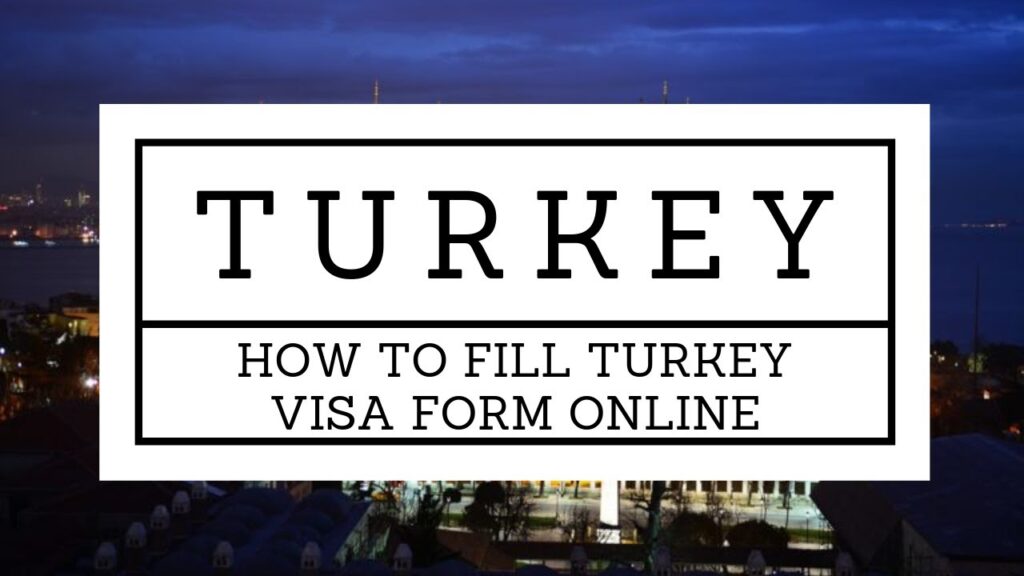 How To Fill Out A Turkey Visa Application?